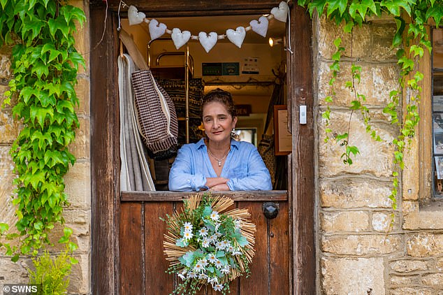 Anna Roberts, 60, (pictured at her home) has lived in the village for 20 years. She described the spike in Airbnbs as 'one of the saddest things', alleging it has 'completely changed the community' for residents