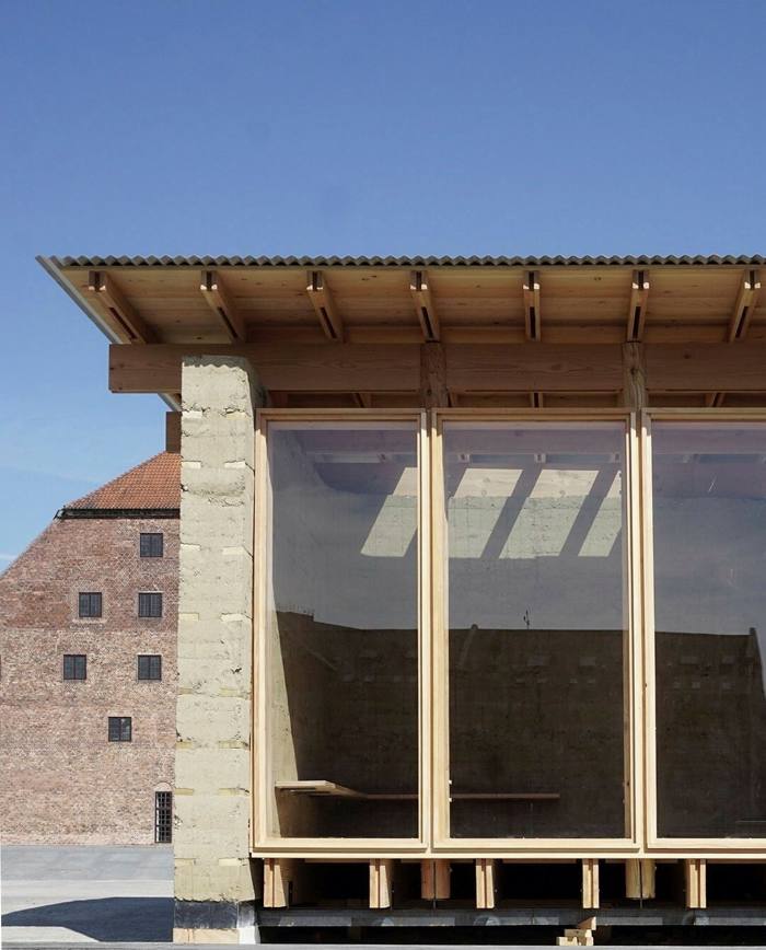  ReVærk’s rammed-earth pavilion