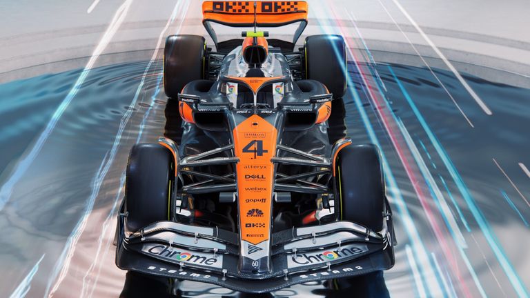 The special livery is part of McLaren's 60th anniversary celebrations