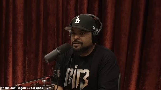 Rogan commented on the issue while speaking with rapper Ice Cube (pictured) during the latest episode of The Joe Rogan Podcast. Ice Cube also criticized the beer company