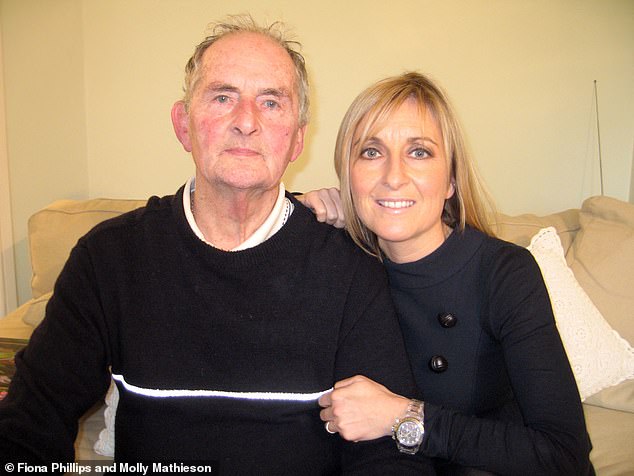 Fiona Williams pictured with her father, Neville, who died from the disease in 2012