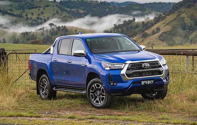 Only the Toyota HiLux (pictured), with 6,142 sales, outsold the Tesla Model Y in June