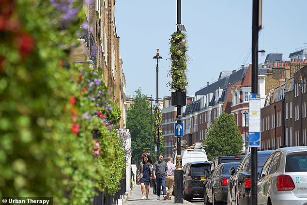 Living pillars (pictured) have been proposed in Salisbury by the council