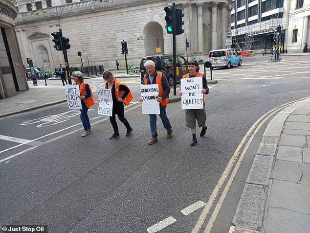 The group are demanding that the government halts all new licences and consents for oil, gas and coal projects in the UK