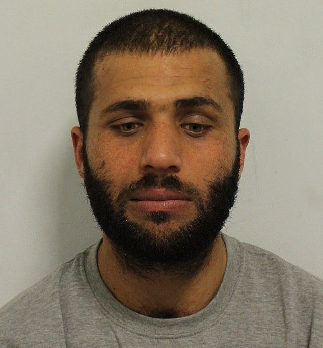 Stanekzay (pictured) attempted to gain access to the terraced property by taking a series of running kicks to the door before smashing the glass and the doorbell camera with a bike lock