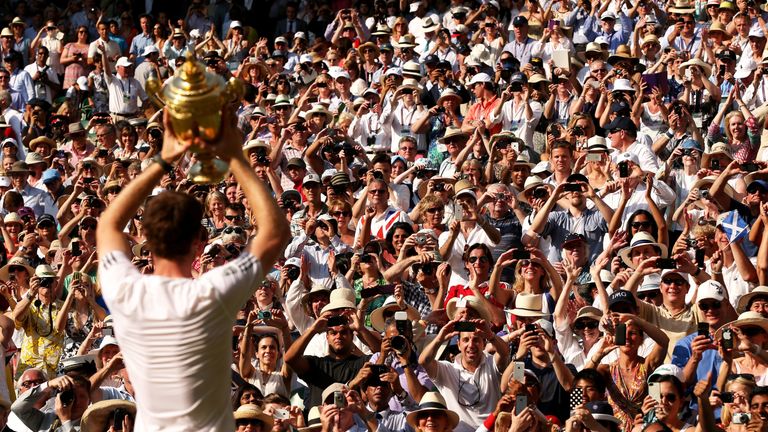 on day thirteen of the Wimbledon Lawn Tennis Championships at the All England Lawn Tennis and Croquet Club on July 7, 2013 in London, England.