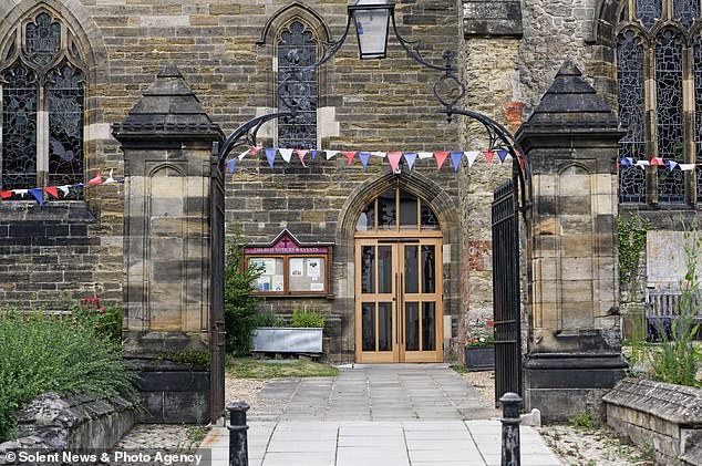 Pictured: The new door which replaced a Grade I listed door at the parish church