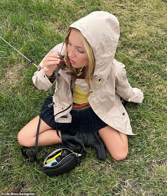 Lila Moss, Kate's 20-year-old daughter, attended Glastonbury festival this year and enjoyed the weekend of music with her friends