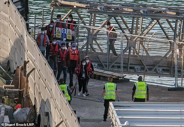 It is the second consecutive day that people have been brought to shore in the port town, after six days without crossings at the start of the month