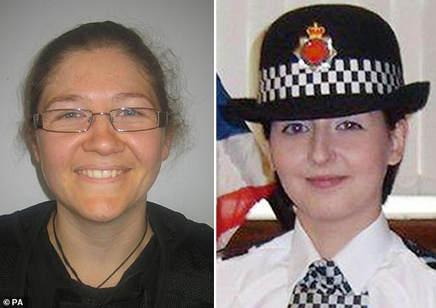 Police officers Fiona Bone (left) and Nicola Hughes (right) were killed while on duty in 2012 by Dale Cregan. Their chief superintendent at the time was Mr Adderley