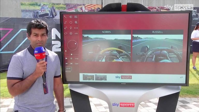 Karun Chandhok was at the SkyPad to dissect how McLaren's Lando Norris beat fellow Brit George Russell in qualifying at their home race.