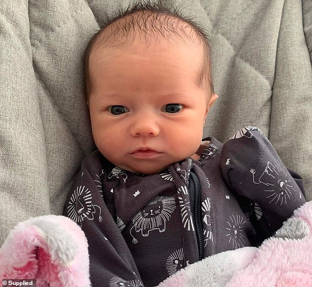 Jesse has taken time off work to look after his wife and baby daughter Billie (pictured)