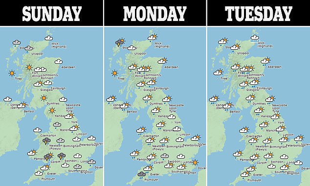 Today is set for thunderstorms in parts of Wales, the midlands and north west England this afternoon