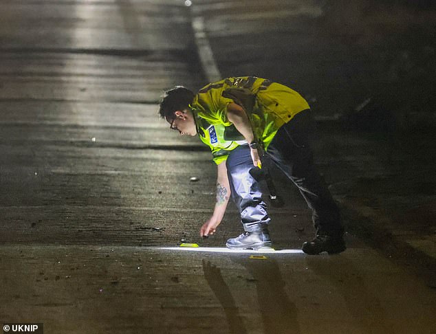 Police were called to Coxheath, near Maidstone, just after 10pm last night following reports of the collision between the black scooter and white BMW