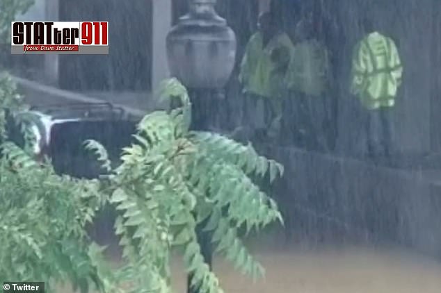 Water rescues were needed in Virginia after drivers ventured into high water in Pentagon City