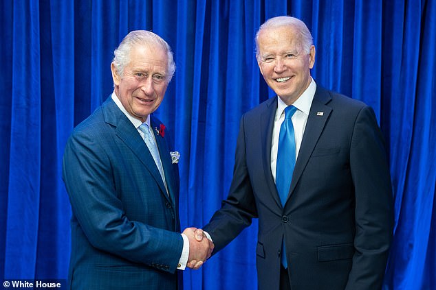 President Joe Biden is set to meet King Charles for the first time since he was crowned. He met Prince Charles at the COP26 summit in Glasgow