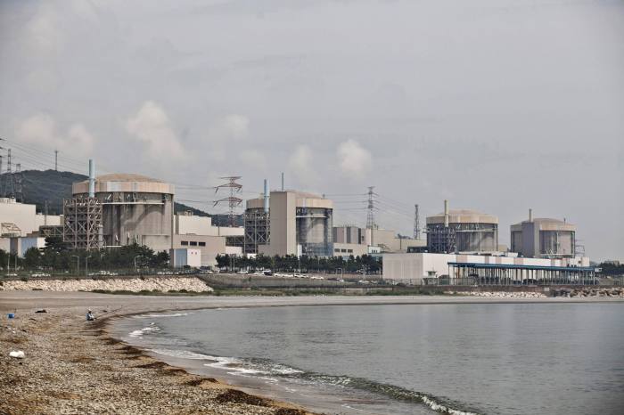 A beach near the Wolseong Nuclear Power Plant in Gyeongju, South Korea