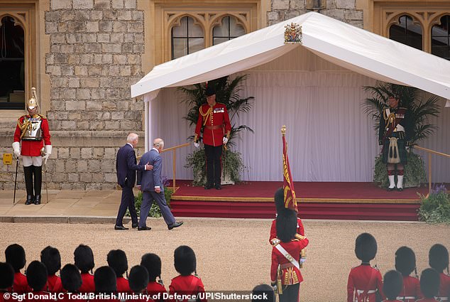 'Touchy feely' President Biden puts his arm around the King  - leaving some to suggest that protocol has been breached. Robert Jobson says this is incorrect