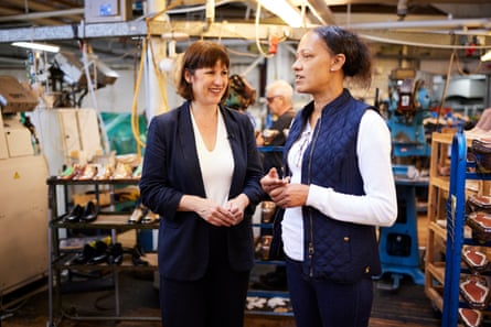 Reeves in the Joseph Cheaney & Sons factory in Desborough.