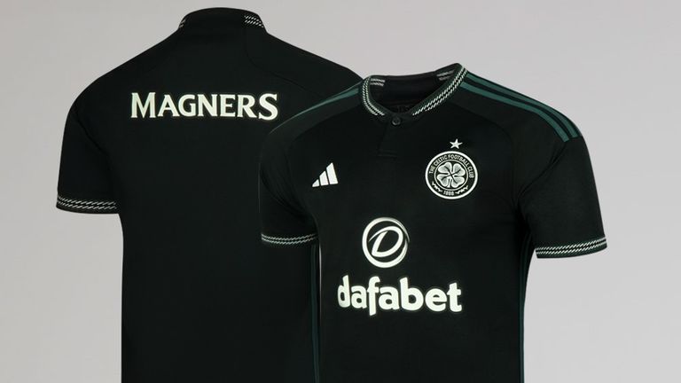 Celtic&#39;s away strip is all black