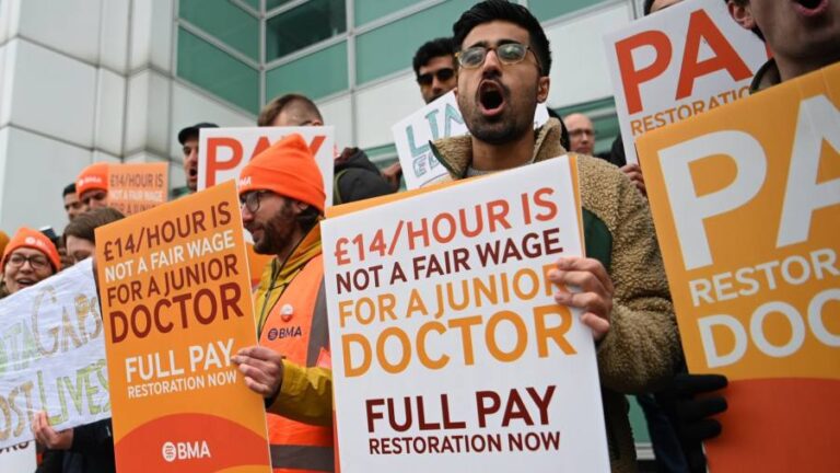 NHS doctors union steps up calls for arbitration on pay dispute