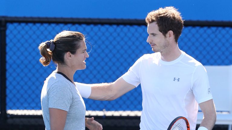 Amelie Mauresmo and Andy Murray