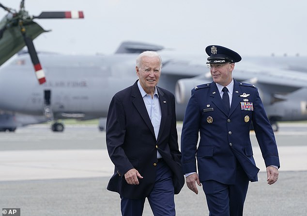 Biden lands in London where he’ll meet King Charles after skipping his coronation