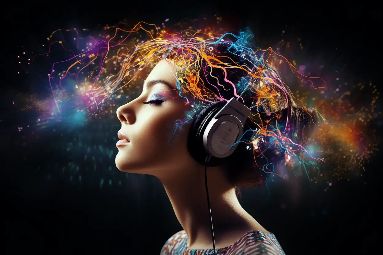 Brain Music Art Illustration