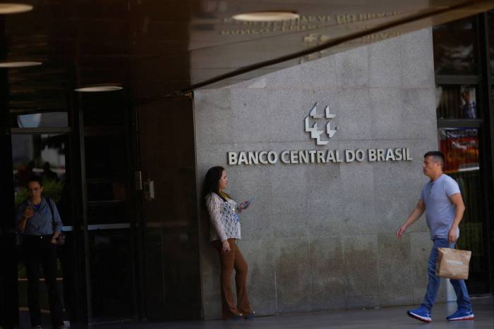 The central bank headquarters in Brasilia, Brazil