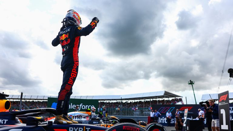 Max Verstappen's first win at Silverstone sees Red Bull claim their 11th consecutive win; a record shared with McLaren