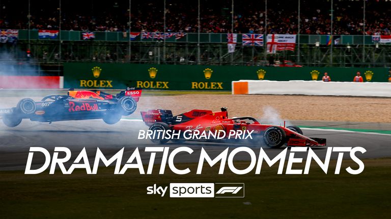 Look back at some of the most dramatic moments throughout the years at the British Grand Prix