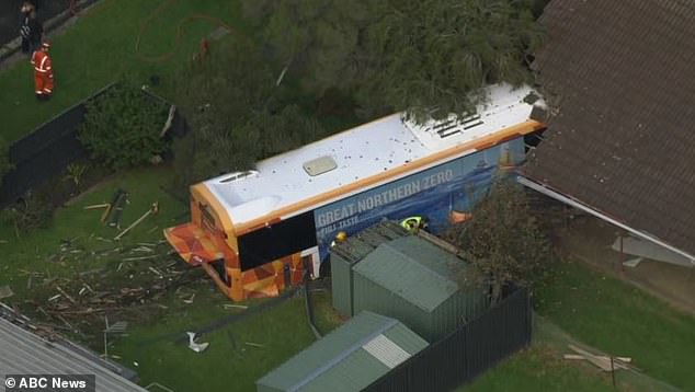 Bus crashes into Safety Beach houses as two rushed to hospital on Mornington Peninsula