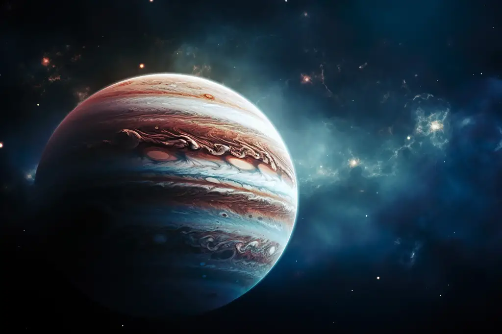 Gas Giant Exoplanet Concept Illustration