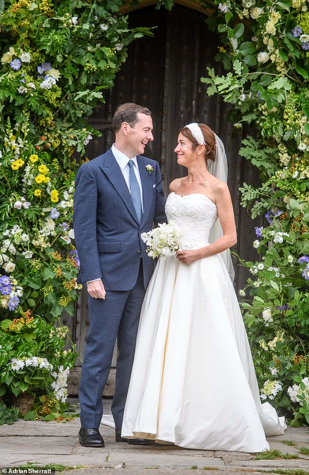 Here comes the happy couple! Ex-Chancellor George Osbourne marries Thea Rogers