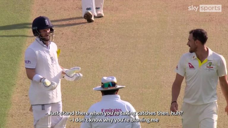 ‘I don’t know why you’re blaming me?’ | Mitchell Starc, Ben Duckett stump mic exchange | Video | Watch TV Show