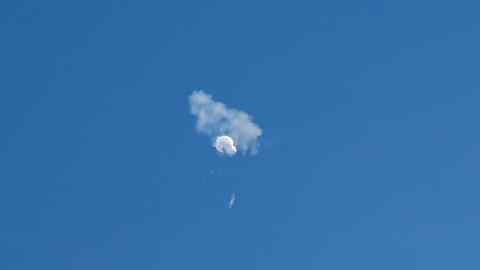 China balloon being shot down