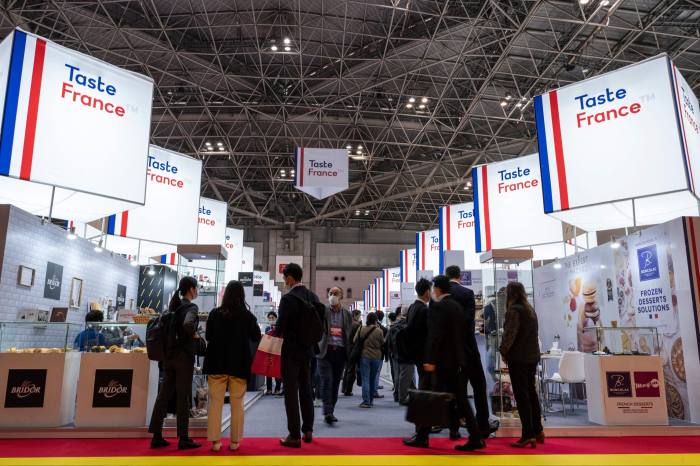 International stalls at the Foodex 2023 trade show