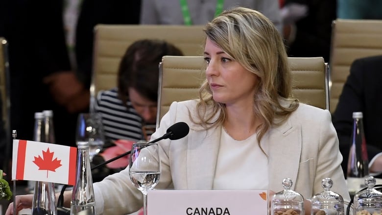 Foreign Affairs Minister Melanie Joly is pictured at a G20 meeting in New Delhi, India.