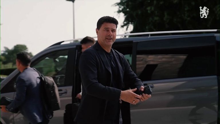 Mauricio Pochettino arrives to start work at Chelsea | Video | Watch TV Show