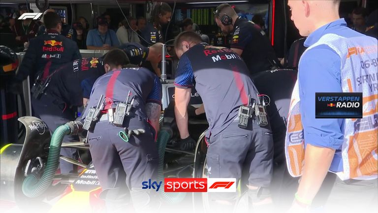 Max Verstappen has an argument with Red Bull race engineer Gianpiero Lambiase as the Dutchman is not happy about his run plan.