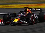 Max Verstappen records the quickest time in the first and second practice at Silverstone