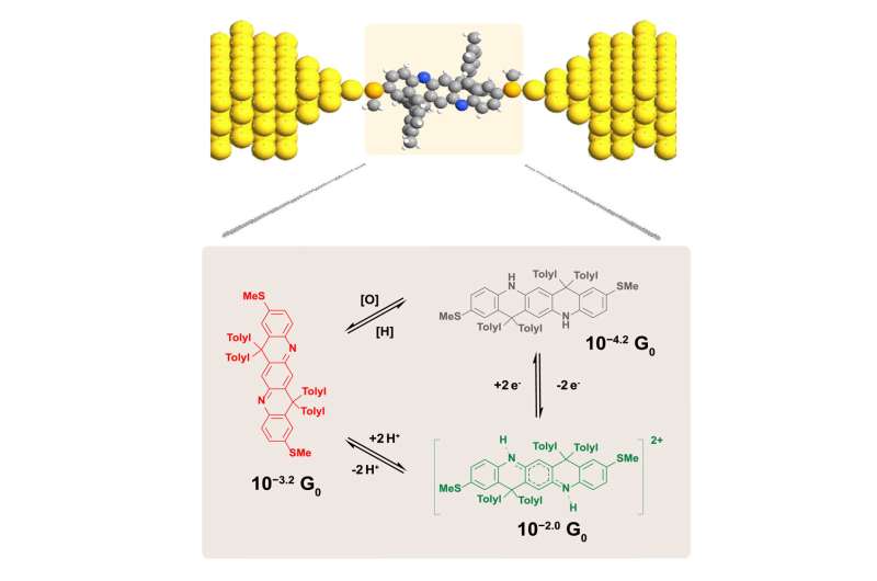 Researchers demonstrate single-molecule electronic 'switch' using ladder-like molecules