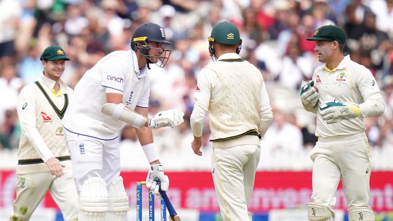 Stuart Broad was theatrical when he came out following Jonny Bairstow&#39;s dismissal, making sure that he wouldn&#39;t be stumped at the end of each over 