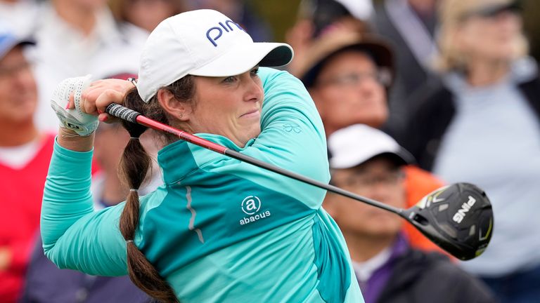 Aine Donegan posted a first-round 69 despite being forced to use a replacement driver