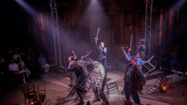 Vancouver set designer uses recycled coffee sacks for immersive production of Henry V