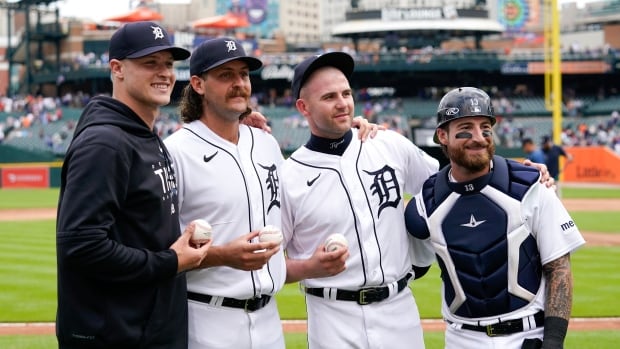 Blue Jays’ offence a no-show as Tigers pitch combined no-hitter