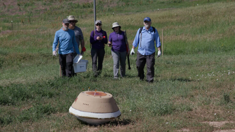 Practicing the game-winning asteroid sample catch