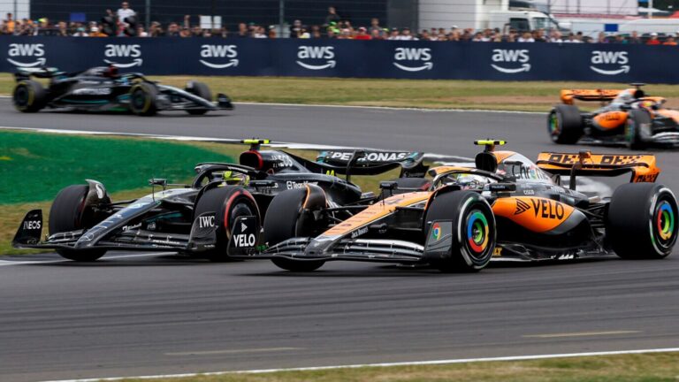 Lando Norris explains how he held off Lewis Hamilton to finish second in British GP