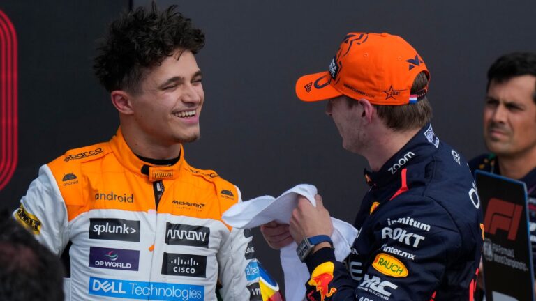 British GP: Lando Norris says McLaren’s qualifying display ‘makes up for everything’ and jokes Max Verstappen ‘ruins everything’