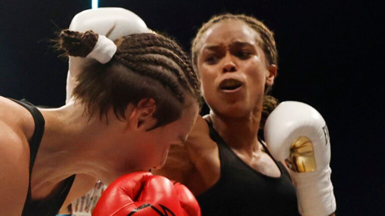 Natasha Jonas stops Kandi Wyatt to become two-weight world champion as she targets Katie Taylor rematch | Boxing News